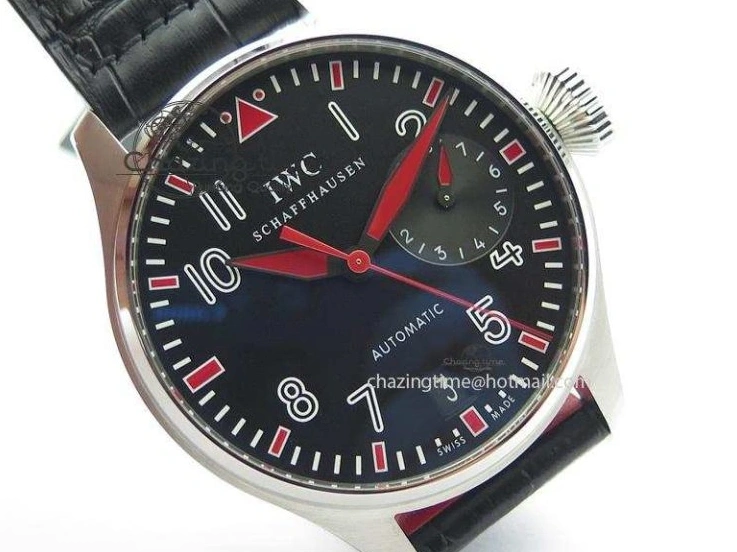 MIROTIME 0509 RelaxedFit Big Pilot Real PR IW500435 “Muhammad Ali” ZF Best Edition On Black Leather Strap A 7295